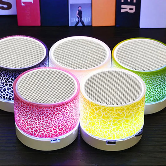 Bluetooth Mini Speaker Wireless Speaker Colorful LED TF Card USB